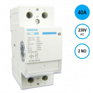 GACIA HC-4020 Inst.relais 40A/2NO/230VAC