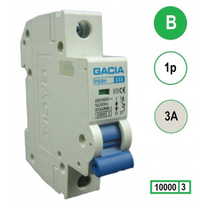 GACIA PB8H-1B03 inst. 1p B3 10kA