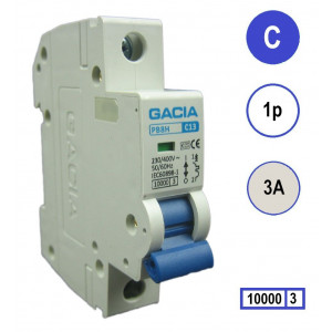 GACIA PB8H-1C03 inst. 1p C3 10kA