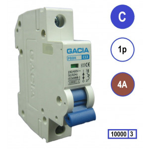 GACIA PB8H-1C04 inst. 1p C4 10kA