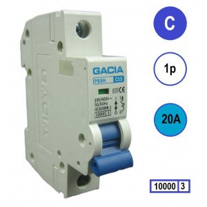GACIA PB8H-1C20 inst. 1p C20 10kA