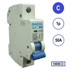 GACIA PB8H-1C50 inst. 1p C50 10kA
