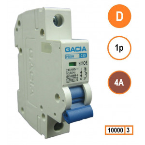 GACIA PB8H-1D04 inst. 1p D4 10kA