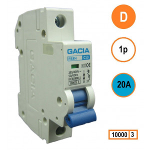 GACIA PB8H-1D20 inst. 1p D20 10kA