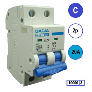 GACIA PB8H-2C20 inst. 2p C20 10kA