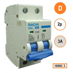 GACIA PB8H-2D03 inst. 2p D3 10kA