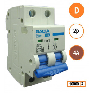 GACIA PB8H-2D04 inst. 2p D4 10kA