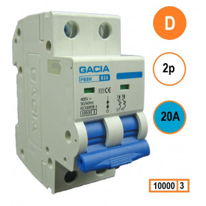 GACIA PB8H-2D20 inst. 2p D20 10kA