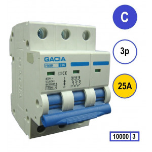 GACIA PB8H-3C25 inst. 3p C25 10kA