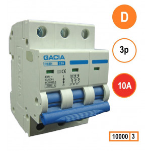 GACIA PB8H-3D10 inst. 3p D10 10kA