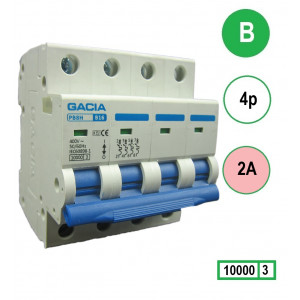 GACIA PB8H-4B02 inst. 4p B2 10kA