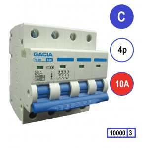 GACIA PB8H-4C10 inst. 4p C10 10kA