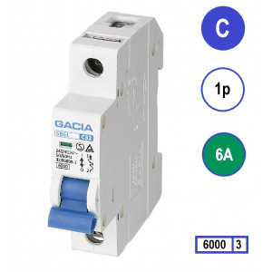 GACIA SB6L-1C06 inst. 1p C6 6kA