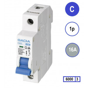 GACIA SB6L-1C16 inst. 1p C16 6kA