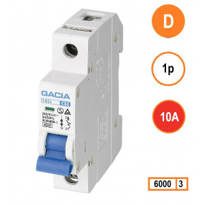 GACIA SB6L-1D10 inst. 1p D10 6kA