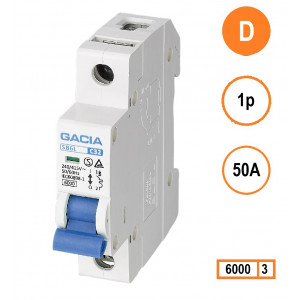 GACIA SB6L-1D50 inst. 1p D50 6kA