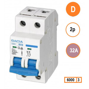 GACIA SB6L-2D32 inst. 2p D32 6kA