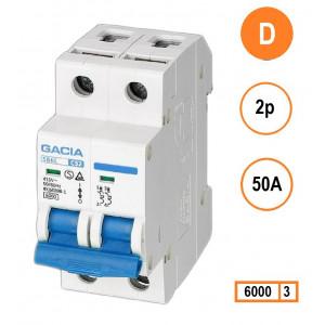 GACIA SB6L-2D50 inst. 2p D50 6kA