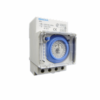 GACIA SR4 Analoge 24hrs tijdklok met gangreserve
