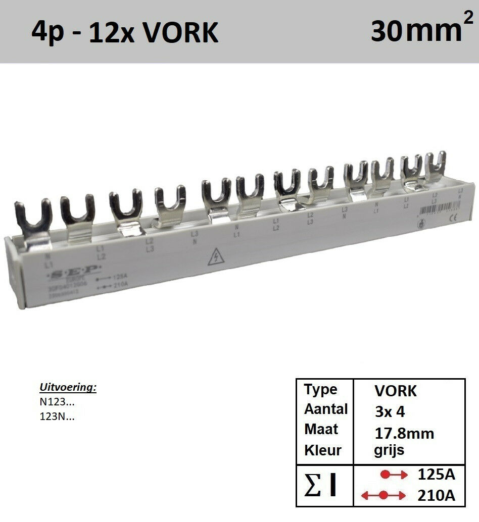 Schotman Elektro - SEP aansluitkam 30F04012G06 verdeelkam 3x 4 Vork 