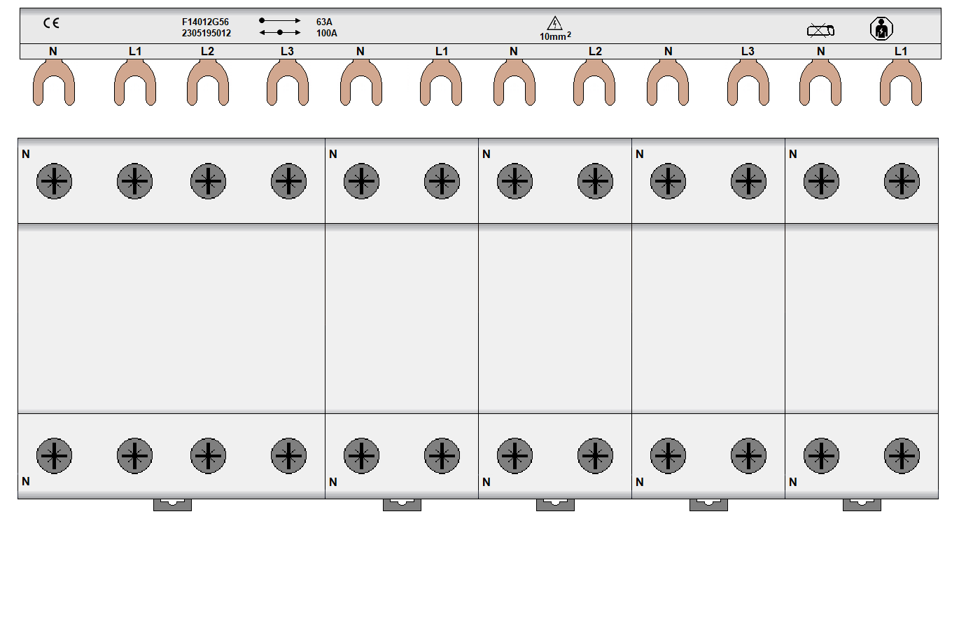 SEP F14012G56T - combinatie rail