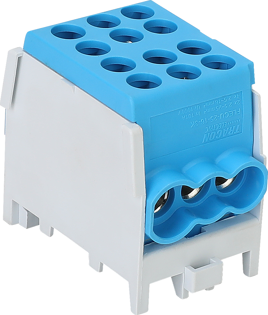 Schotman Elektro B.V. - SEP HDB-25/16 hoofdleidingaftakklem HLAK 1x25mm2-2x16mm2 blauw