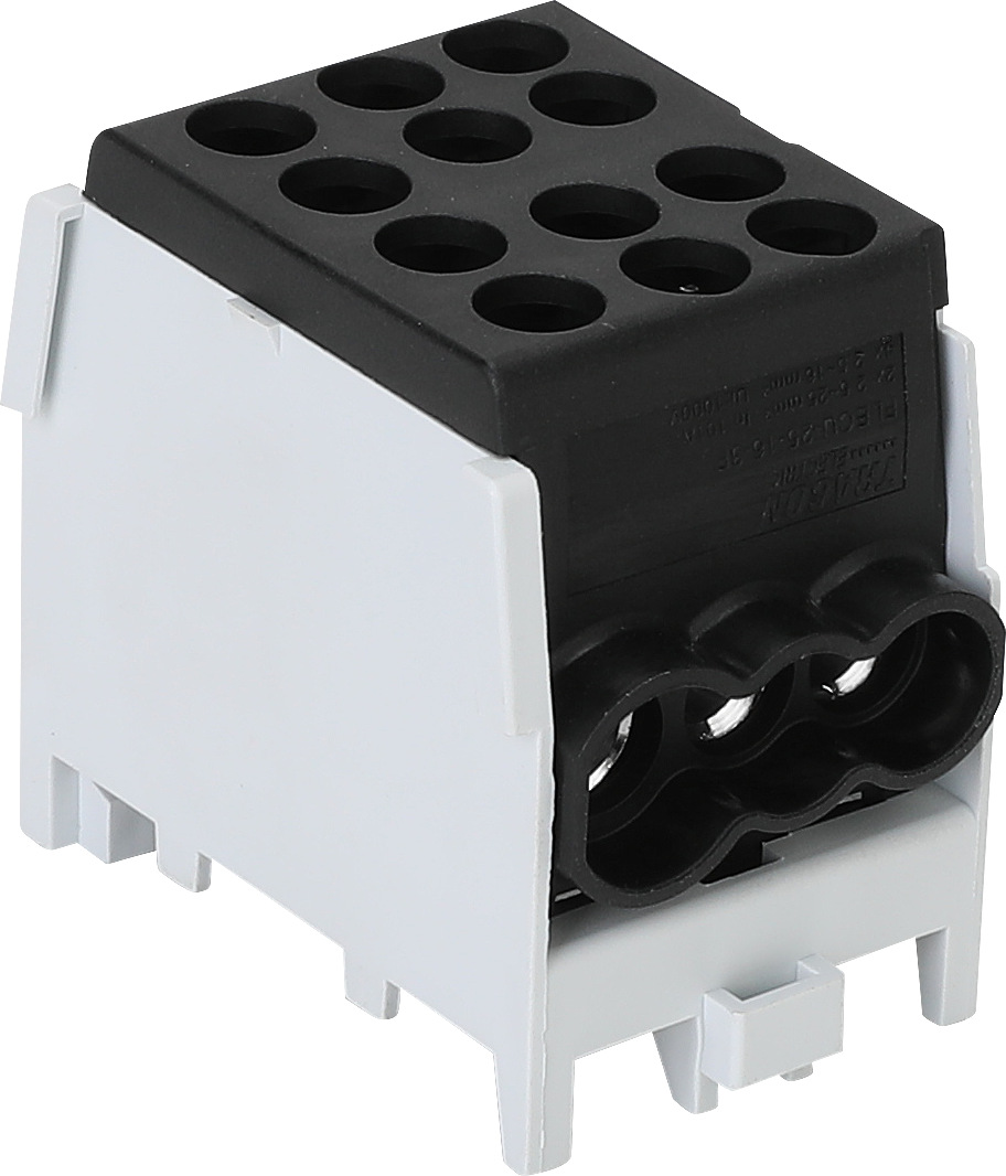Schotman Elektro B.V. - SEP HDB-25/16 hoofdleidingaftakklem HLAK 1x25mm2-2x16mm2 zwart