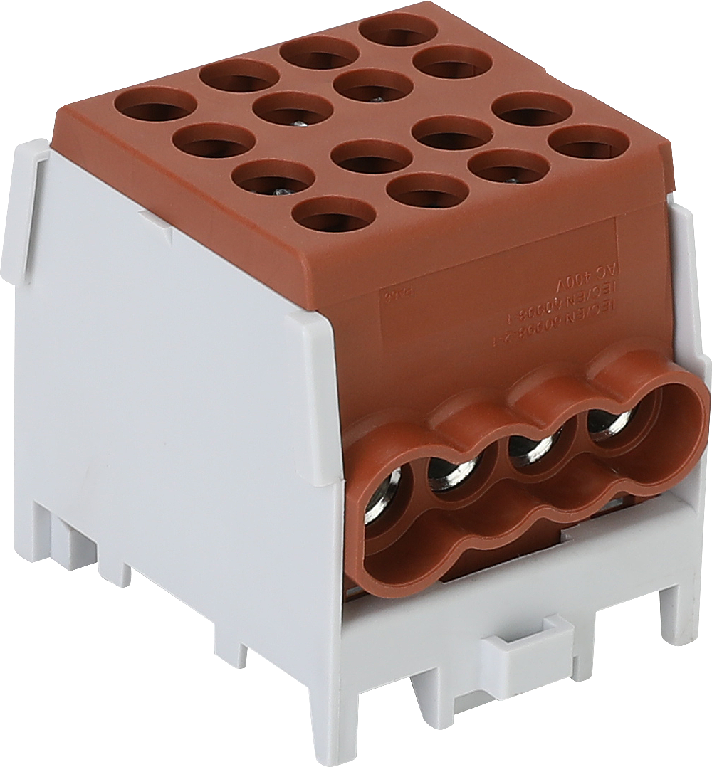 Schotman Elektro B.V. - SEP HDB-25/16 hoofdleidingaftakklem HLAK 1x25mm2-3x16mm2 bruin