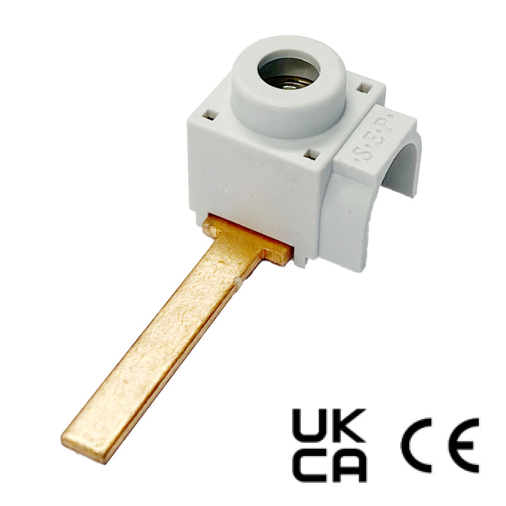 Schotman Elektro B.V. - SEP SPS-G2527 aansluitklem 1x25mm2, zijaansluiting, grijs