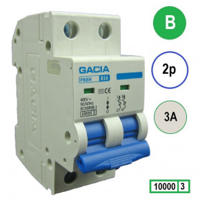 GACIA PB8H-2B03 inst. 2p B3 10kA