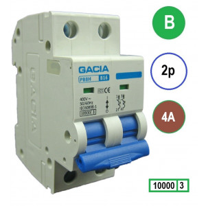 GACIA PB8H-2B04 inst. 2p B4 10kA