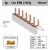 Schotman Elektro - SEP aansluitrail 2fase PIN 6x2 aansluitingen 9/18mm