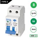 GACIA L80M-B06 Al.aut. 1p+n B 6A 30mA 6kA