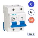 GACIA|nesfel N8GH-2C63 inst. 2p C63 15kA