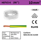 MONT.SNOER 90gr.C 10mm2 GEEL/GROEN (100m)