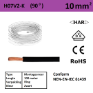 MONT.SNOER 90gr.C 10mm2 ZWART (100m)