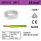 MONT.SNOER 90gr.C 16mm2 GEEL/GROEN (100m)