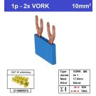 SEP F01002B06 Kam 1f VORK 2p 17,8mm blauw