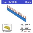 SEP F01012B06 Kam 1f VORK 12p 17,8mm blauw