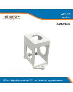 SEP ModuPlus - APC-22 - dinrail adapter Ø22 mm - pilotdevices - overzicht - 2020000022