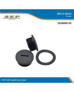 SEP Connect 8NCG-BM25 - wartel stop M25 - zwart RAL9005 - overzicht