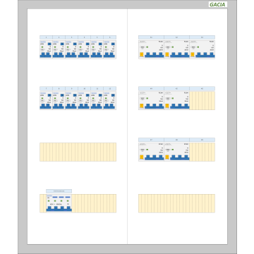 GACIA PRO 63A - 12xALA-1N - 7xALA-3N (h=650, b=550, d=160mm)