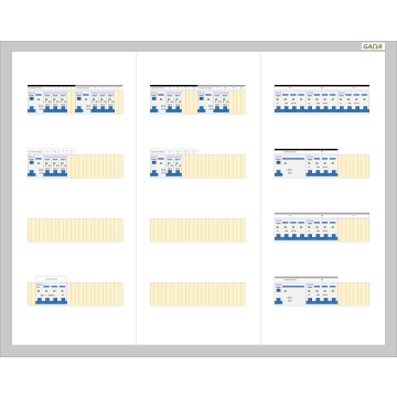 GACIA PRO 63A - 6xALS + 15xINS-1N - 2xALS + 7xINS-3N (h=650, b=800,d=160mm)