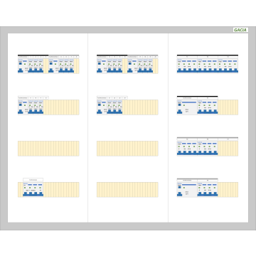 GACIA PRO 40A - 6xALS + 18xINS-1N - 2xALS + 7xINS-3N (h=650, b=800,d=160mm)