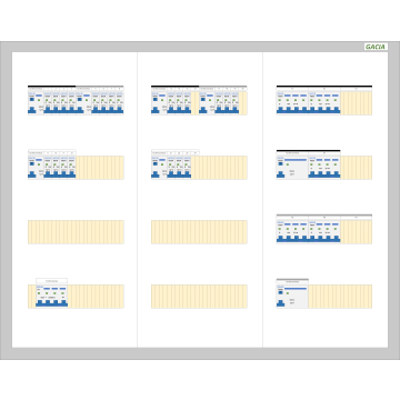 GACIA PRO 63A - 6xALS + 21xINS-1N - 2xALS + 5xINS-3N (h=650, b=800,d=160mm)