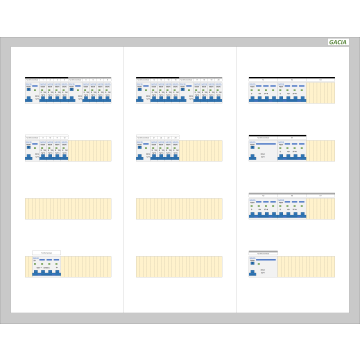 GACIA PRO 100A - 6xALS + 24xINS-1N - 2xALS + 5xINS-3N (h=650, b=800,d=160mm)