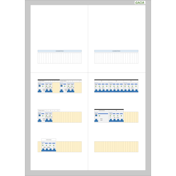 Schotman Elektro BV - GACIA verdeelkast 63A - 6 lichtgroep 4 krachtgroep - installatieautomaat - klemmenstrook