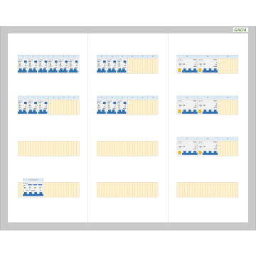GACIA PRO 125A - 15xALA-1N - 6xALA-3N (h=650, b=800, d=160mm)
