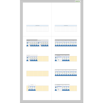 GACIA PRO-K 100A - 3xALS + 12xINS-1N - 2xALS + 8xINS-3N (h=950, b=550, d=160mm)