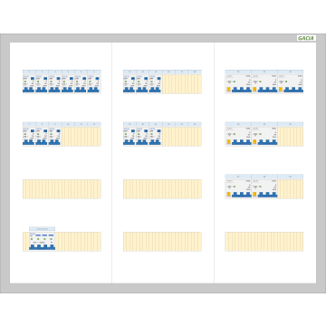 GACIA PRO 125A - 15xALA-1N - 7xALA-3N (h=650, b=800, d=160mm)